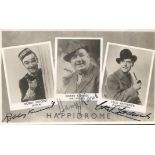 Robbie Vincent, Harry Korriss and Cecil Frederick signed vintage photo. Good Condition. All signed