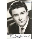 Ronald Lewis signed 4x3 b/w photo. Welsh actor in British films of the 1950-60s. His best known