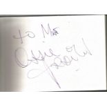 Footballers Autograph book. 40+ autographs in nice black autograph book. 8 x 6 white pages with