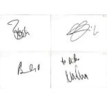 German Football signed index card collection. 8 cards. Includes Franz Beckenbauer, Karl Heinz