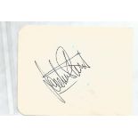 Jackie Stewart signed small autograph album page, Willi Kauhsen overleaf. Good Condition. All signed