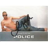 David Beckham signed 6 x 4 Police sunglasses photo. Good Condition. All signed items come with our