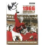 The World Cup Final 1966 England v West Germany DVD signed on front by Alan Ball, Bobby Charlton and