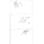 Galatasaray FC signed index card collection. 5 cards. Includes Kaya Svat, Bolukbasi Mehmet, Faith