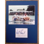 Steve Redgrave Matthew Pinsent signed 16 x 12 inch autograph photo display. Good Condition. All