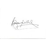 Bobby Moore irregular cut signature piece attached to 6x4 white card. Comes from large in person