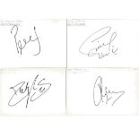 International football signed index card collection. 9 cards. Includes Seydou Keita, Ibrahima