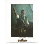 Kevin McNally signed 10x8 photo from Pirates of the Caribbean. Dedicated. Good Condition. All signed