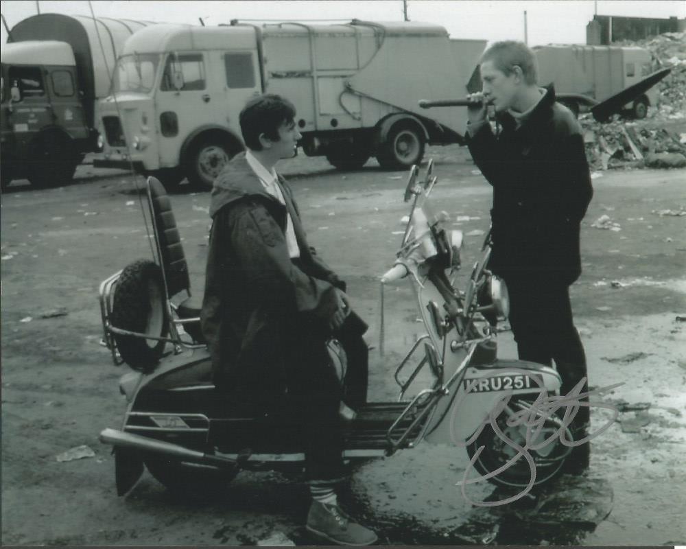 Quadrophenia photo signed by Mark Wingett 10x8 b/w better known as Jim Carter in the Bill. . Good