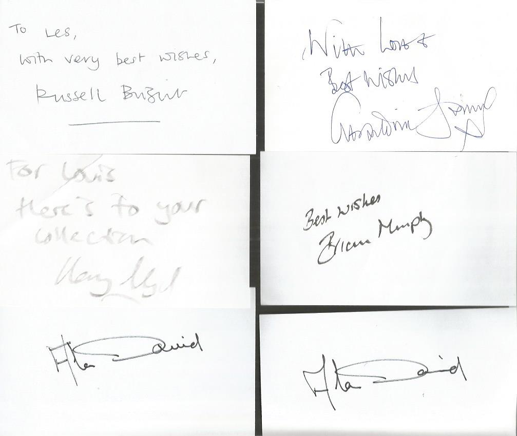 TV/Film signed white card collection. 27 signatures. Good Condition. All signed items come with - Image 2 of 5