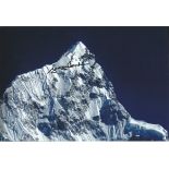 Everest 1953 George Band signed 12x8 colour photo. 2 February 1929 - 26 August 2011 was an English