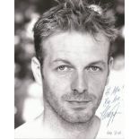 Hugo Speer signed 10x8 b/w photo. Dedicated. English actor and director. Good Condition. All