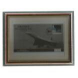 Captain John Lidiard framed Concorde 2006 cover comm. 30th ann of the First Commercial Flight.