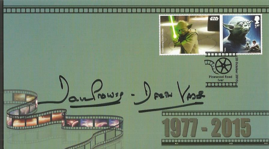 Dave Prowse Yoda Stamps signed Star Wars Official FDC signed at a Private signing with Dave November