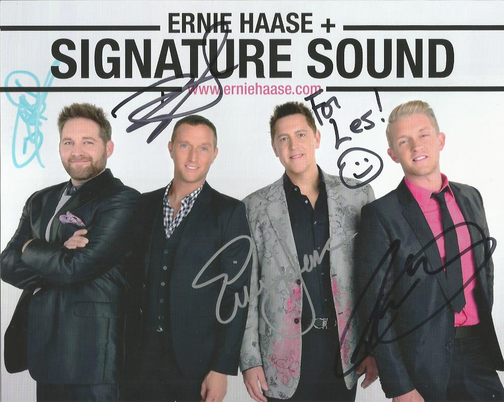 Ernie Haase and Signature Sound signed 10x8 colour photo. Good Condition. All signed items come with