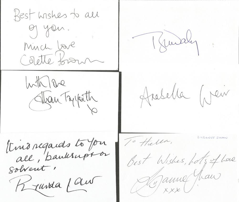 TV/Film signed white card collection. 27 signatures. Good Condition. All signed items come with - Image 4 of 5
