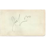 Joe Loss large signature piece. 22 June 1909, 6 June 1990 was a British musician popular during