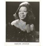 Dakota Statonk signed 10x8 b/w photo. June 3, 1930, April 10, 2007 was an American jazz vocalist who