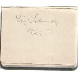 Opera Autograph Album 1925 - 27. Vienna Opera House celebrated performers. 15 signed pages including