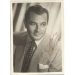 Tony Martin signed 6x4 sepia photo. American actor, best known for his film roles and popular