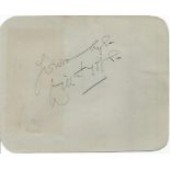 Will Fyffe signed album page with 10x8 b/w photo. 16 February 1885, 14 December 1947 was a