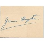 James Hayter signed small card, along with 10x8 b/w photo23 April 1907, 27 March 1983 was a