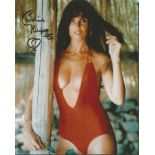 Caroline Munro signed sexy swimsuit 10x8 colour James Bond photo. Good Condition. All signed items