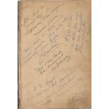 Opera and entertainment autograph album. 1853 book of music and words from the Opera Lakme signed on