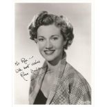 Rona Anderson signed 10x8 b/w photo. Dedicated. 3 August 1926, 23 July 2013 was a Scottish stage,