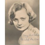 Mabel Poulton signed vintage photo. 29 July 1901, 21 December 1994 was an English film actress,