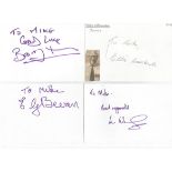 Horse Racing signed 6x4 white index card collection. 30+ cards. Dedicated to Mike Michael. Some of