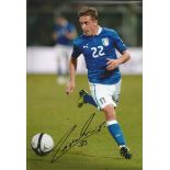 Football signed photo collection. 40 photos assortment of 10x8 and 12x8 b/w and colour. Signatures