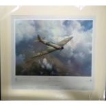 The First for the Few Print by Frank Wootton. The first production Spitfire signed by the artist and