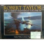Robert Taylor Air Combat Paintings Volume VI signed by sixty Battle of Britain air crew on two