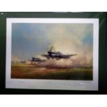 Typhoon by Frank Wootton Print. Published to mark the 50th Anniversary of the hawker Typhoon