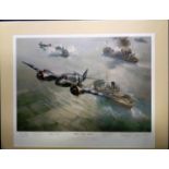 Strike Wing Attack print by Frank Wootton. The print is signed by the artist Frank Wootton along
