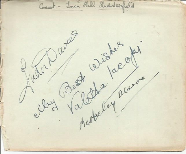 1930-40/s Opera and Musicians autograph book. 60 autographs. Signed by Ernest Armitage, Muriel Gale, - Image 2 of 5