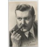 Reginald Foort signed small sepia photo. 23 January 1893, 22 May 1980 was a cinema organist and