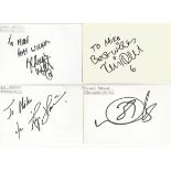 Manchester City FC Football signed 6x4 white index card collection. 28 cards. Dedicated to Mike or