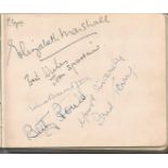 1930-40/s Opera and Musicians autograph book. 60 autographs. Signed by Ernest Armitage, Muriel Gale,