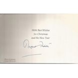 Margaret Thatcher signed House of Commons Christmas Card with nice illustration of the Scotney