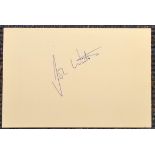 John Watson signed 6x4 white card, Formula 1 motor racing driver. Good Condition. All signed items