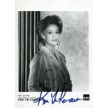 KIRI TE KENAWA, 7x5 inch photo signed by opera legend Dame Kiri Te Kenawa. Good Condition. All