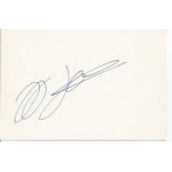 J J Lehto signed 6x4 white card, Formula 1 motor racing driver. Good Condition. All signed items