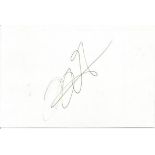 Heinz Harold Frentzen signed 6x4 white card, Formula 1 motor racing driver. Good Condition. All