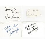 Cricket signed 6x4 white index card collection. 50+ cards. Dedicated to Mike or Michael. Some of