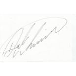 David Warwick signed 6x4 white card, Formula 1 motor racing driver. Good Condition. All signed items