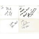 Tennis signed 6x4 white index card collection. 50+ cards. Dedicated to Mike or Michael. Some of