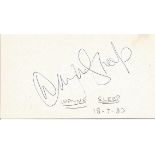Wayne Sleep signed album page. British dancer, director, choreographer, actor and panellist. He