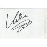 Katie Melua signed white card. Good Condition. All signed items come with our certificate of